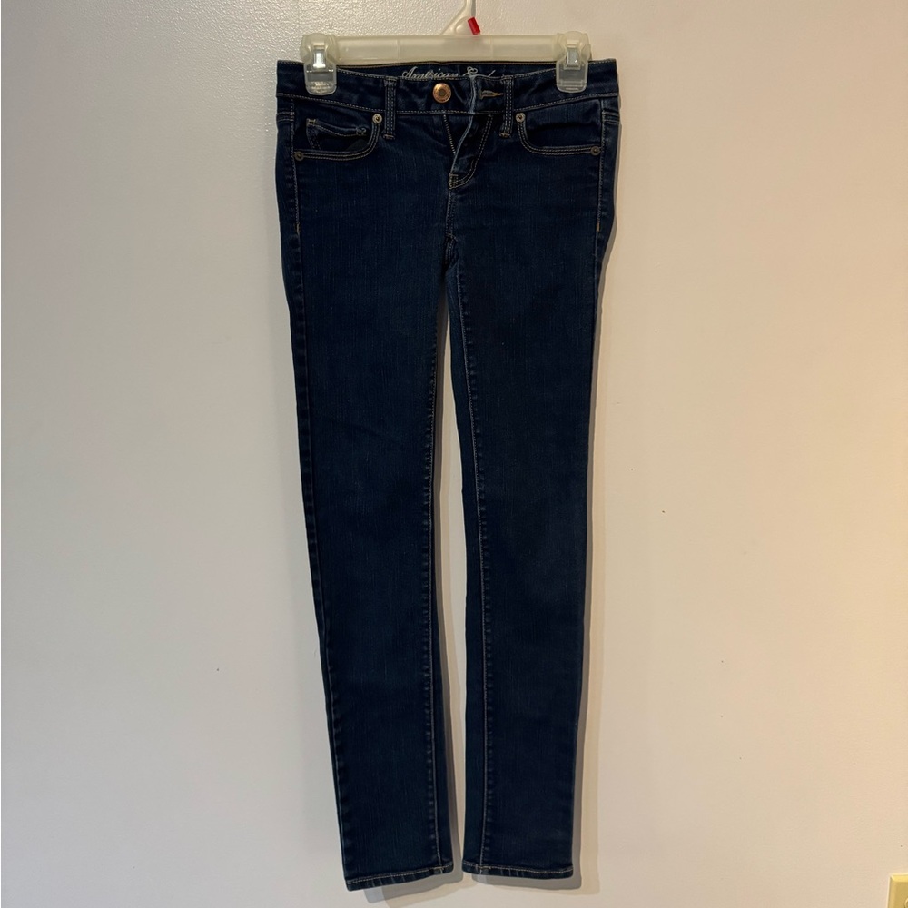 American Eagle Outfitters Dark Blue Skinny Jeans